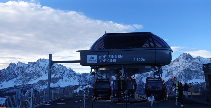 Arrivo cabinovia 3 Cime