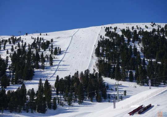 Pista Pala di Santa: uno dei muri più ripidi della Val di Fiemme