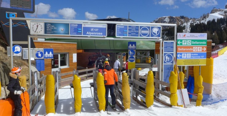 Cancelletti di partenza seggiovia Alpenrose