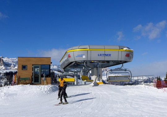 Seggiovia esaposto Leitner 'La Fraina', costruzione Leitner per collegare La Villa e San Cassiano in Alta Badia