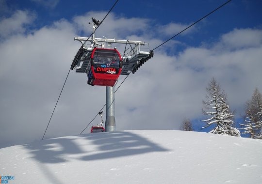 Cabinovia Col dei Baldi: impianto centrale dello Ski Civetta e Alleghe