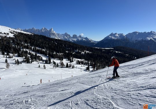 Pista Le Cune: discesa di media difficoltà nel cuore dell'Alpe Lusia in Trentino