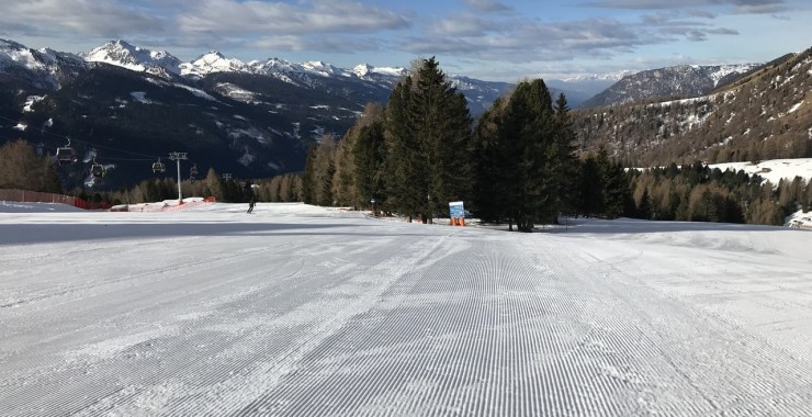 Bivio piste Zirmes e Le Fassane