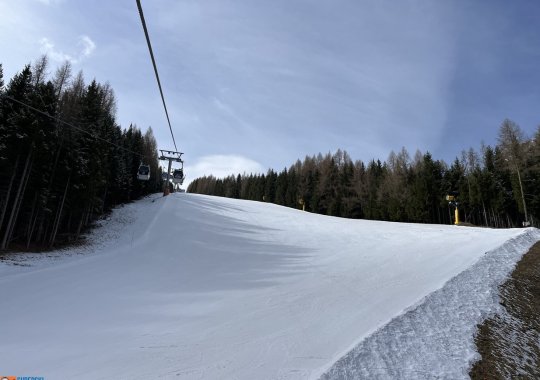 Pista nera, larghissima e adrenalinica di Moena