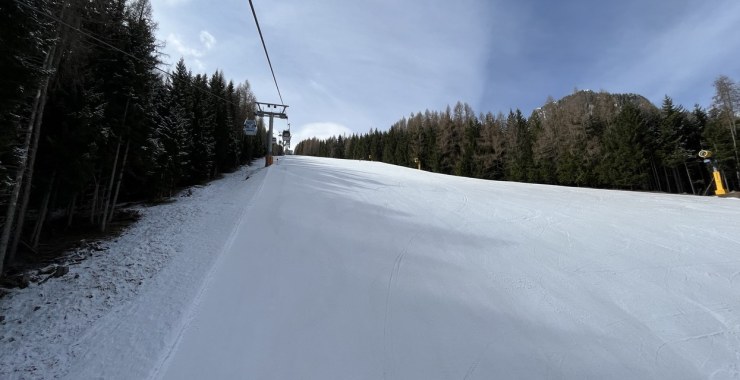 Muro centrale della pista pista Fiamme Oro 1