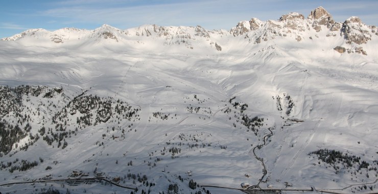 Panoramica su Passo San Pellegrino