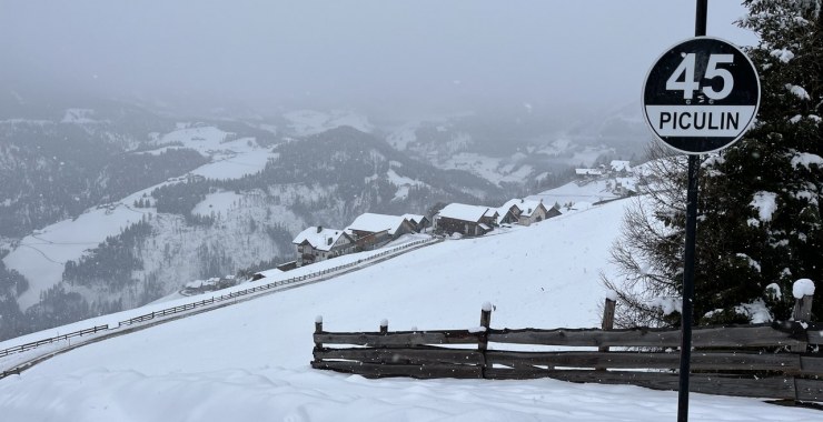 Cartello pista Piculin