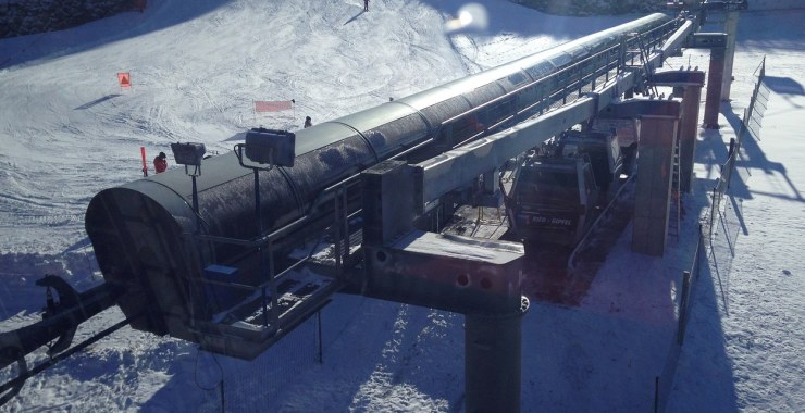 Stazione imbarco a piste pista