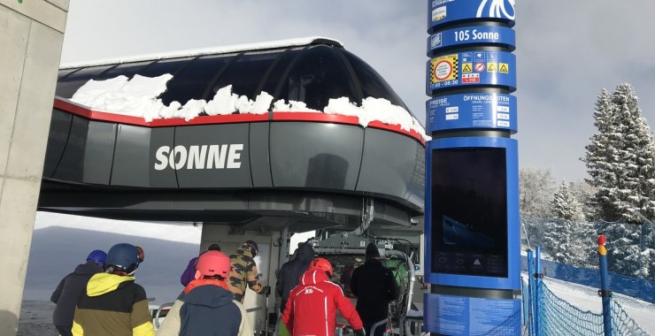 Imbarco seggiovia esaposto Sonne