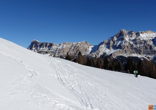Pista del Piz La Ila di media difficoltà ideale per scaldarsi le gambe