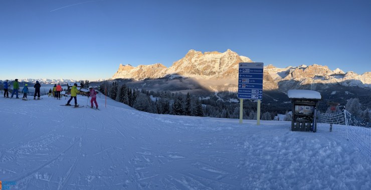 Tramonto da arrivo Ciampai