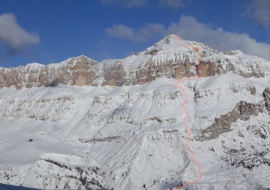 Fuoripista tra i più ambiti, lunghi ed appaganti del Sella