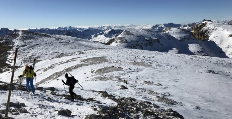 Inizia la salita al Piz Boè