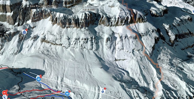 Val delle Fontane traccia 3D