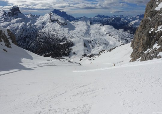 Pista rossa Lagazuoi: il lato adrenalinico di Passo Falzarego