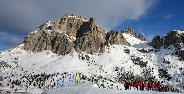 Panoramica sulla pista del Lagazuoi