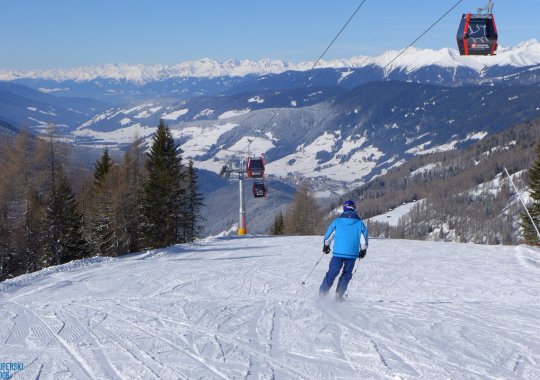 Pista per tornare dall'Orto del Toro verso Sesto Pusteria