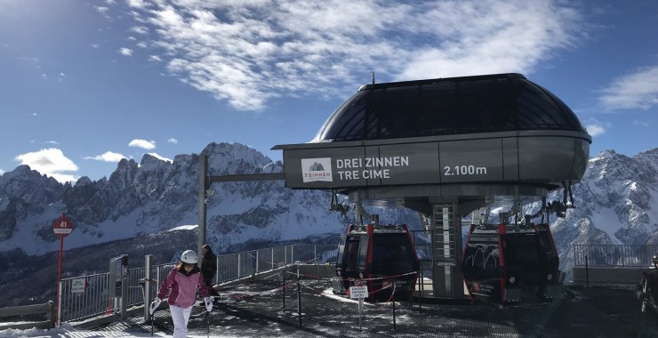 Arrivo cabinovia Tre Cime