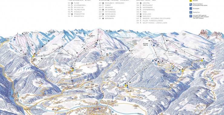 Skimap Rio Pusteria Bressanone