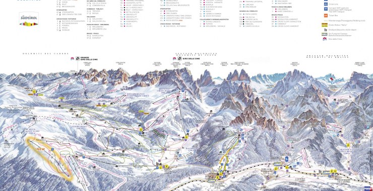 Skimap 3 Cime Dolomiti