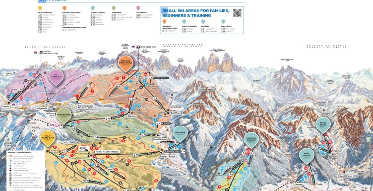 Skimap Tre Cime Dolomiti