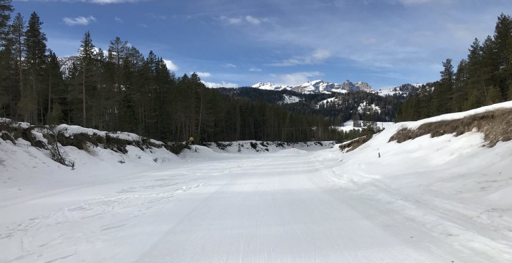 Tratto finale pista Armentarola