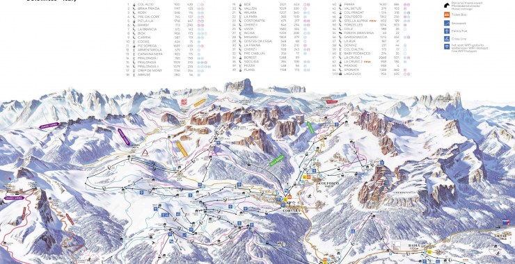Skimap Alta Badia