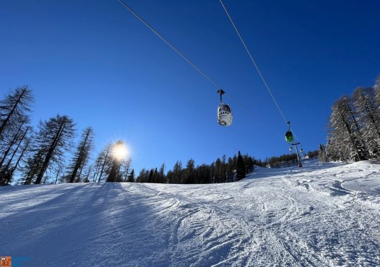 Cabinovia Frattazza - Alpe Tognola: l'arroccamento per il paradiso dell'Alpe Tognola