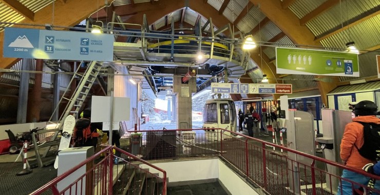 Zona di imbarco cabinovia Tognola