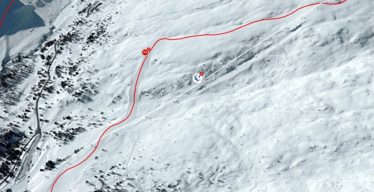 Traccia seggiovia Saline - Laresei