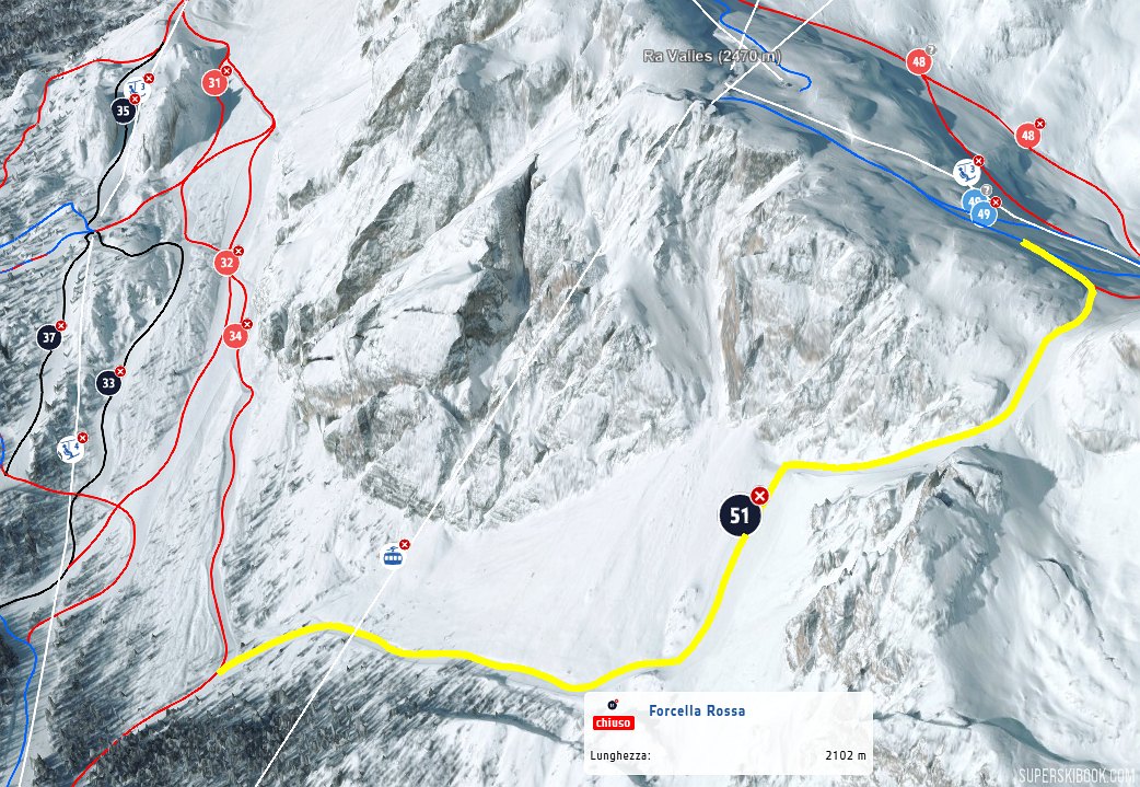Skimap Forcella Rossa 3D