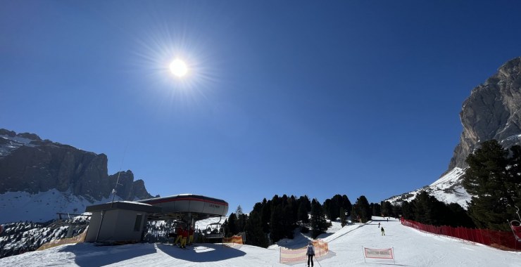 Stazione di monte seggiovia Piz Seteur - Sole