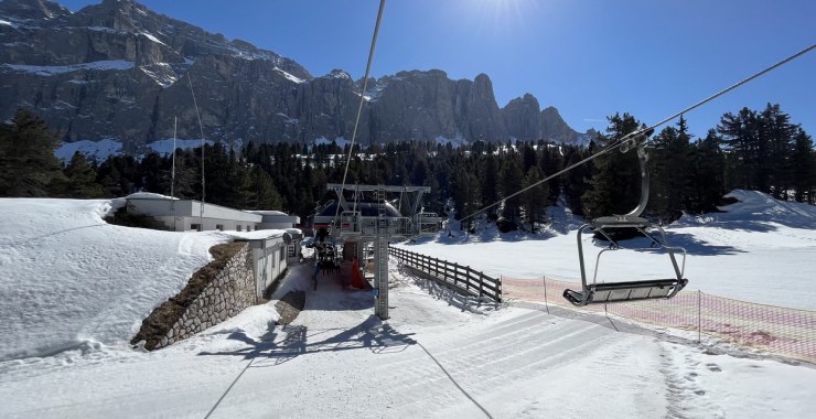 Stazione di imbarco seggiovia Piz Seteur - Sole