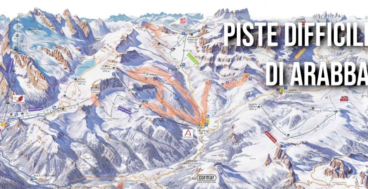 Piste impegnative di Arabba
