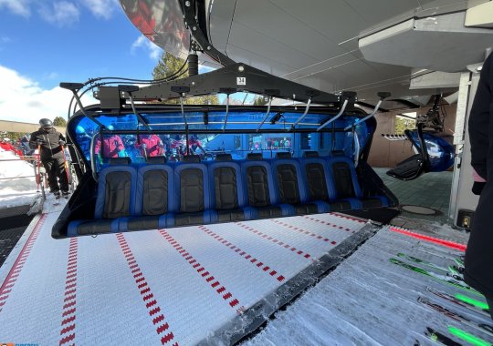 Comoda seggiovia a 8 posti del Plan de Gralba in Val Gardena