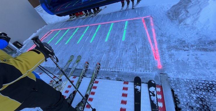 Led zona imbarco seggiovia Gran Paradiso