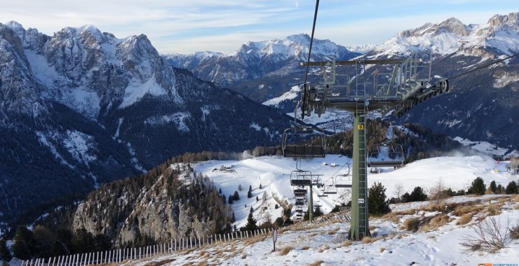 Panorama sulla Val di Fassa