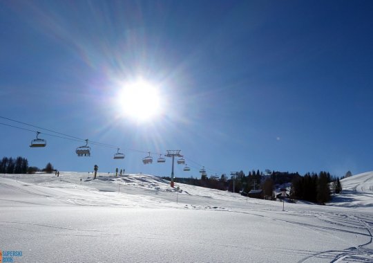 Impianto Biok: seggiovia che serve il paradiso delle piste facili e soleggiate