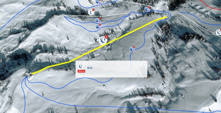 Traccia seggiovia Biok