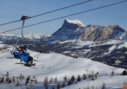 Seggiovia a servizio delle piste facili e soleggiate del Pralongià