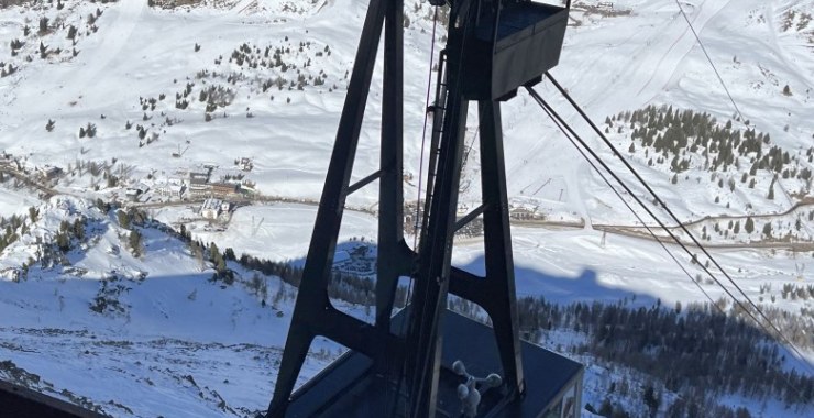 Vista della stazione di arrivo