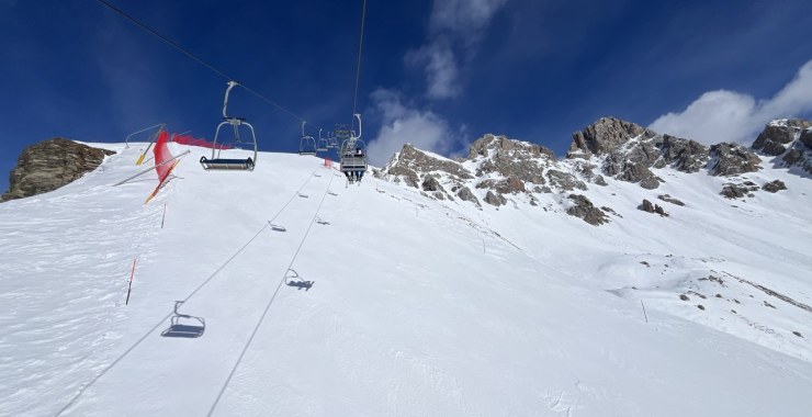 Muro iniziale pista Nuova Cima Uomo