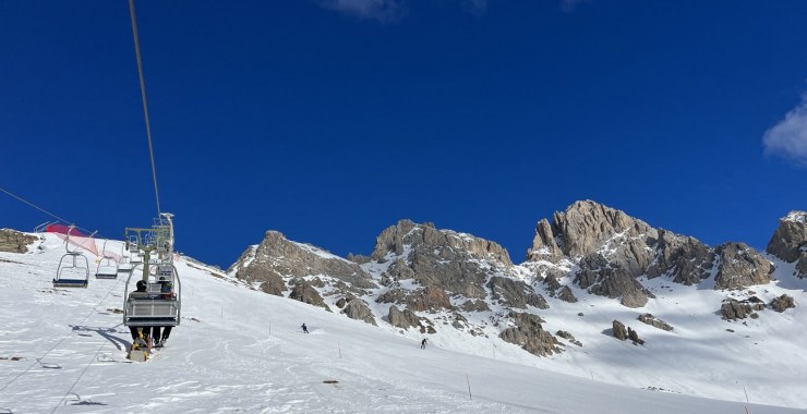 Panorama su pista Nuova Cima Uomo