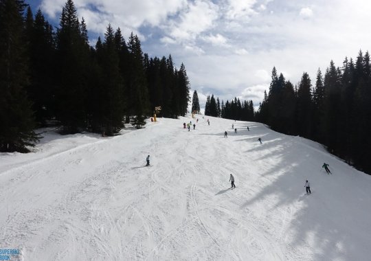 Pista La Fraina: panoramica pista rossa del Piz Sorega di San Cassiano, Alta Badia