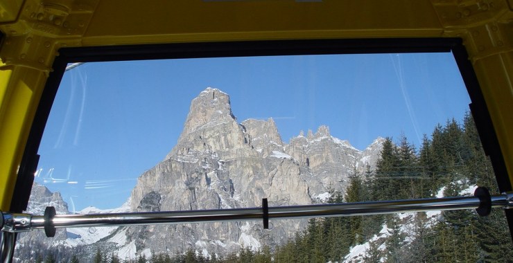 Panorama dalla cabina