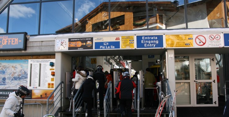 Stazione di valle del Piz la Ila