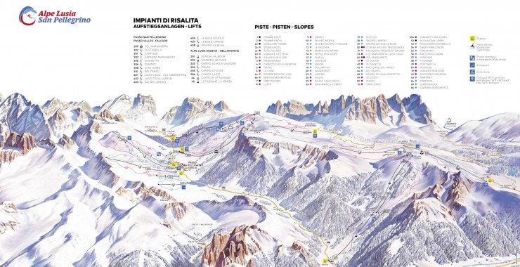 Skimap Alpe Lusia - Falcade e San Pellegrino