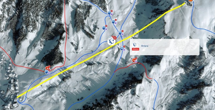 Traccia seggiovia Arlara