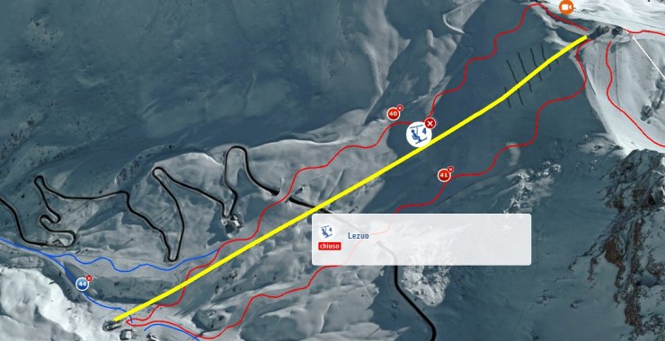 Posizione seggiovia Lezuo