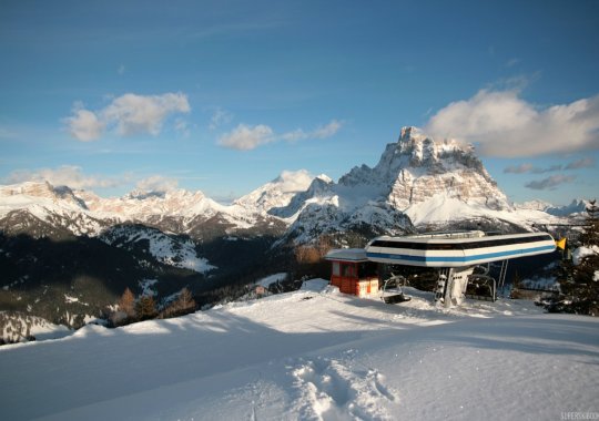 Seggiovia Prà della Costa - Col Fioret: quadriposto veloce che porta nel punto più alto dello Ski Civetta